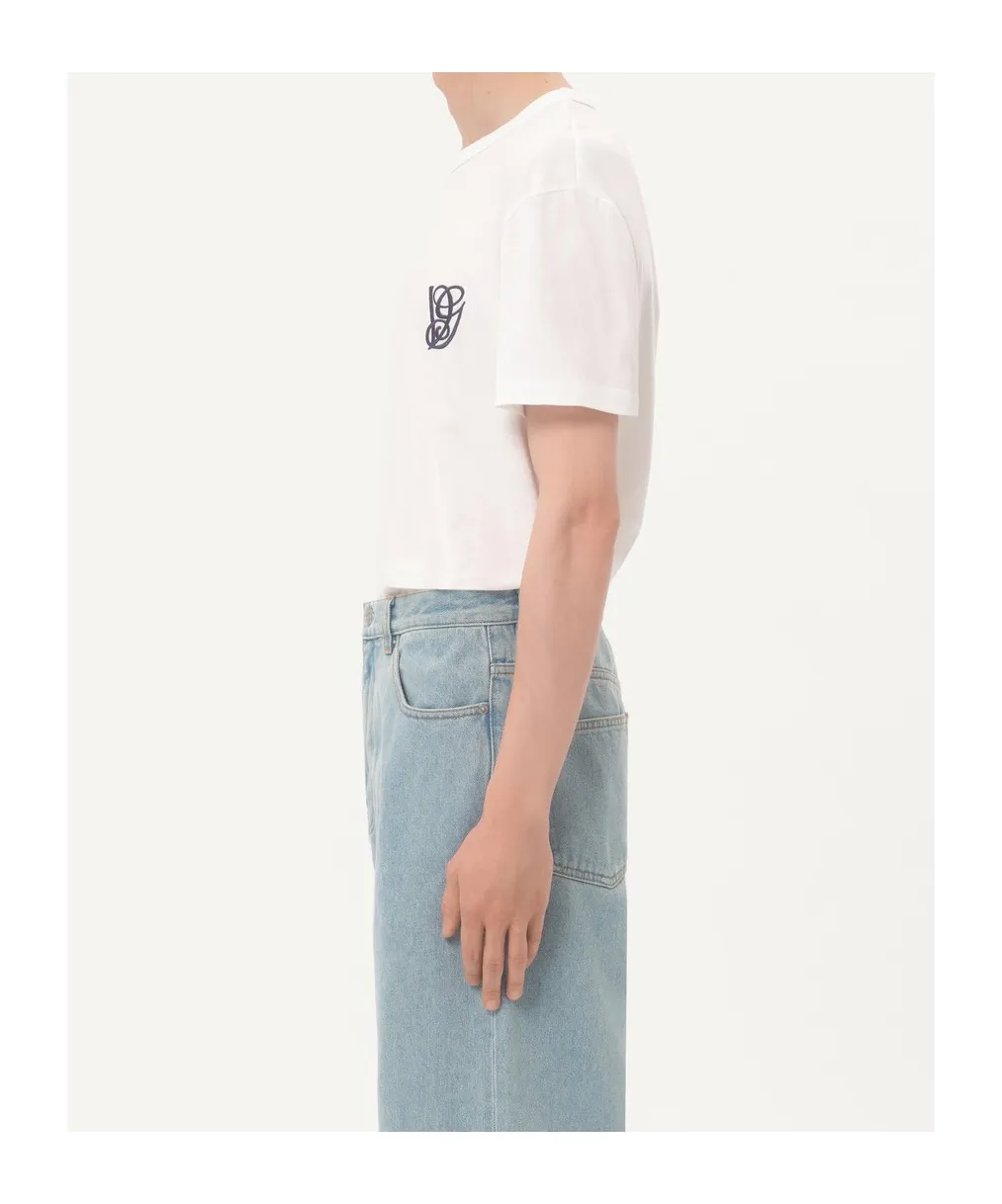 Valentino Vg Logo Embroidered Crewneck T-Shirt