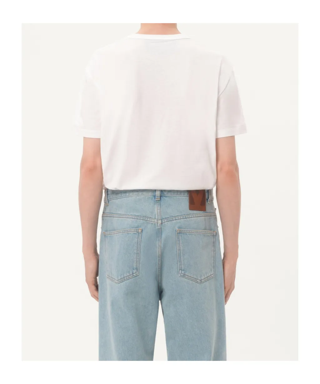 Valentino Vg Logo Embroidered Crewneck T-Shirt