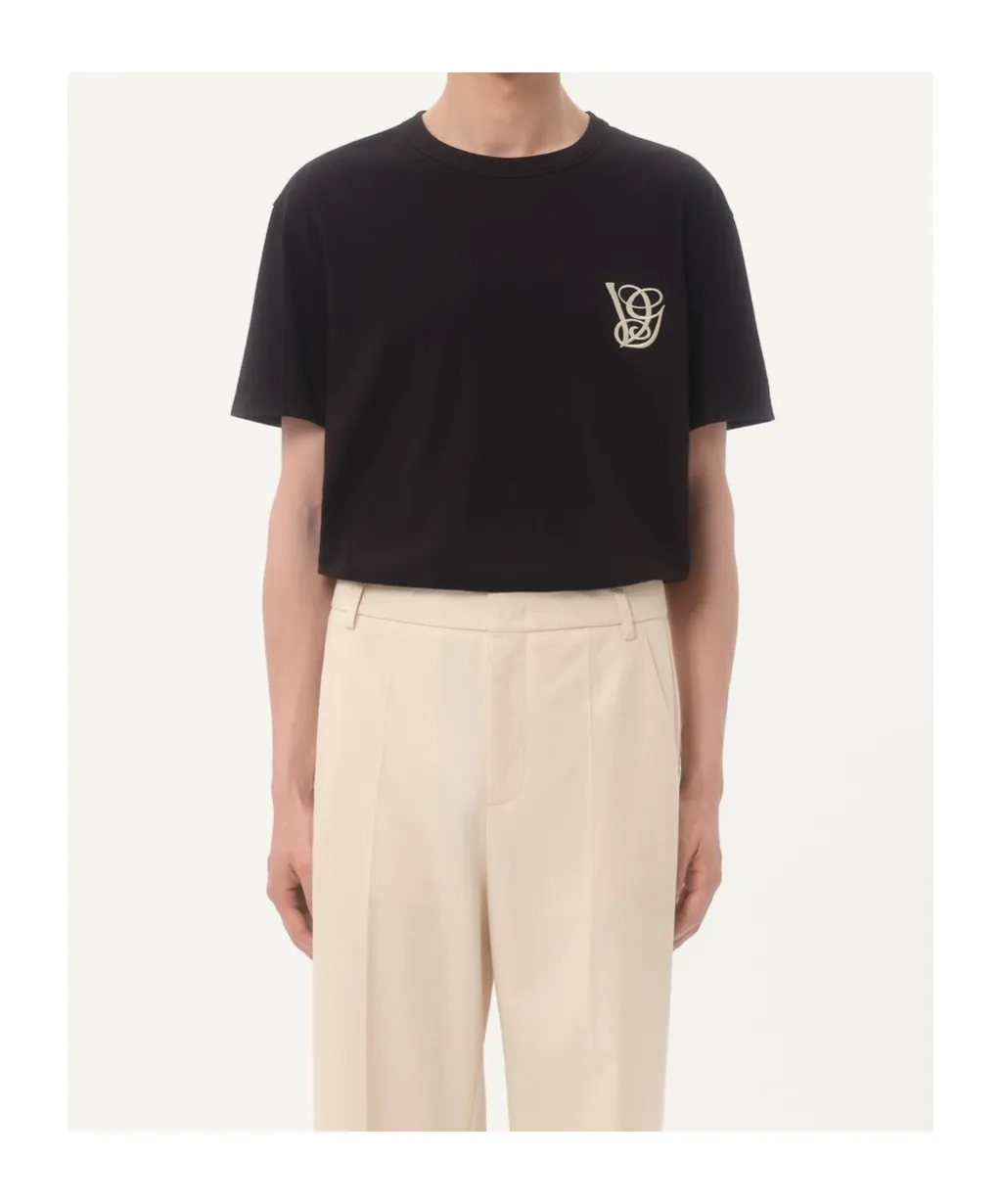 Valentino Vg Logo Embroidered Crewneck T-Shirt