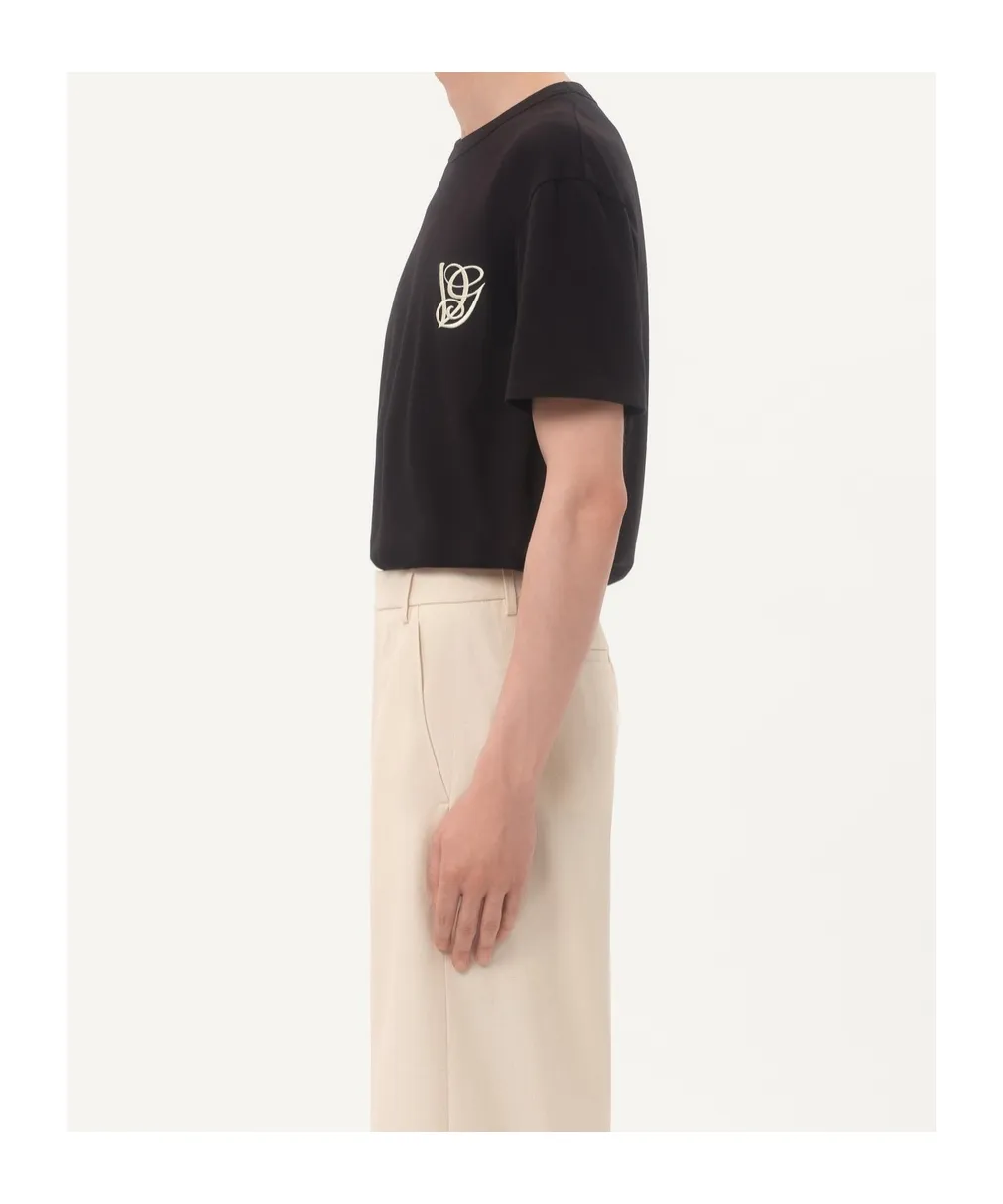 Valentino Vg Logo Embroidered Crewneck T-Shirt