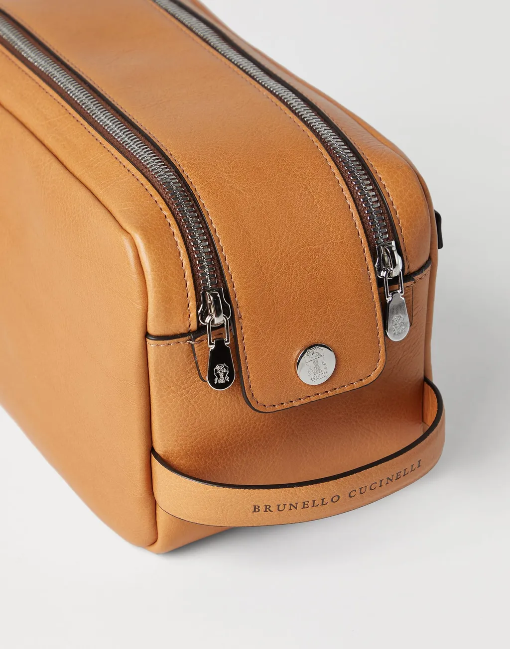 Brunello Cucinelli Double Zipper Beauty Case