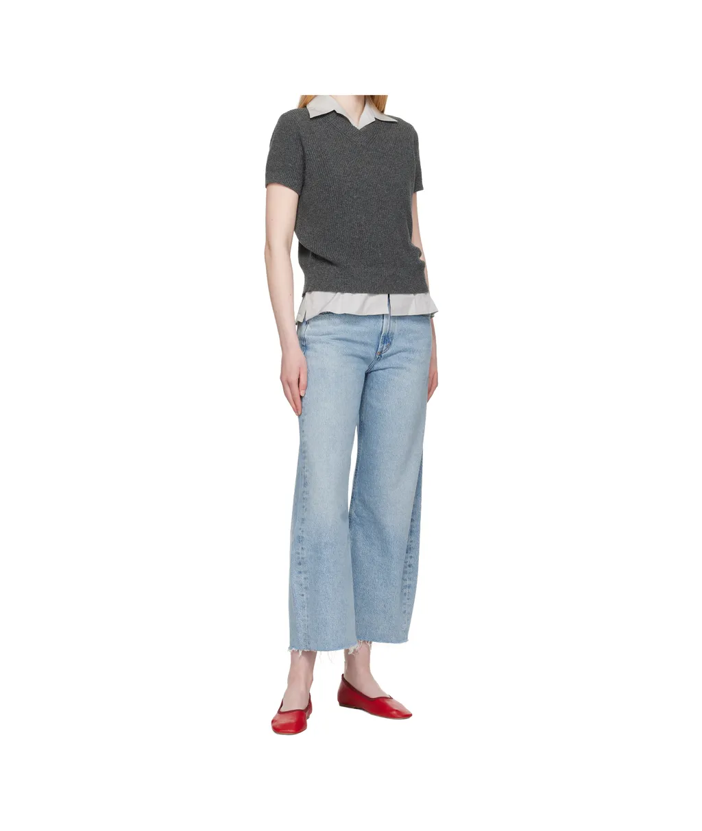 Low Curve Fray Jeans