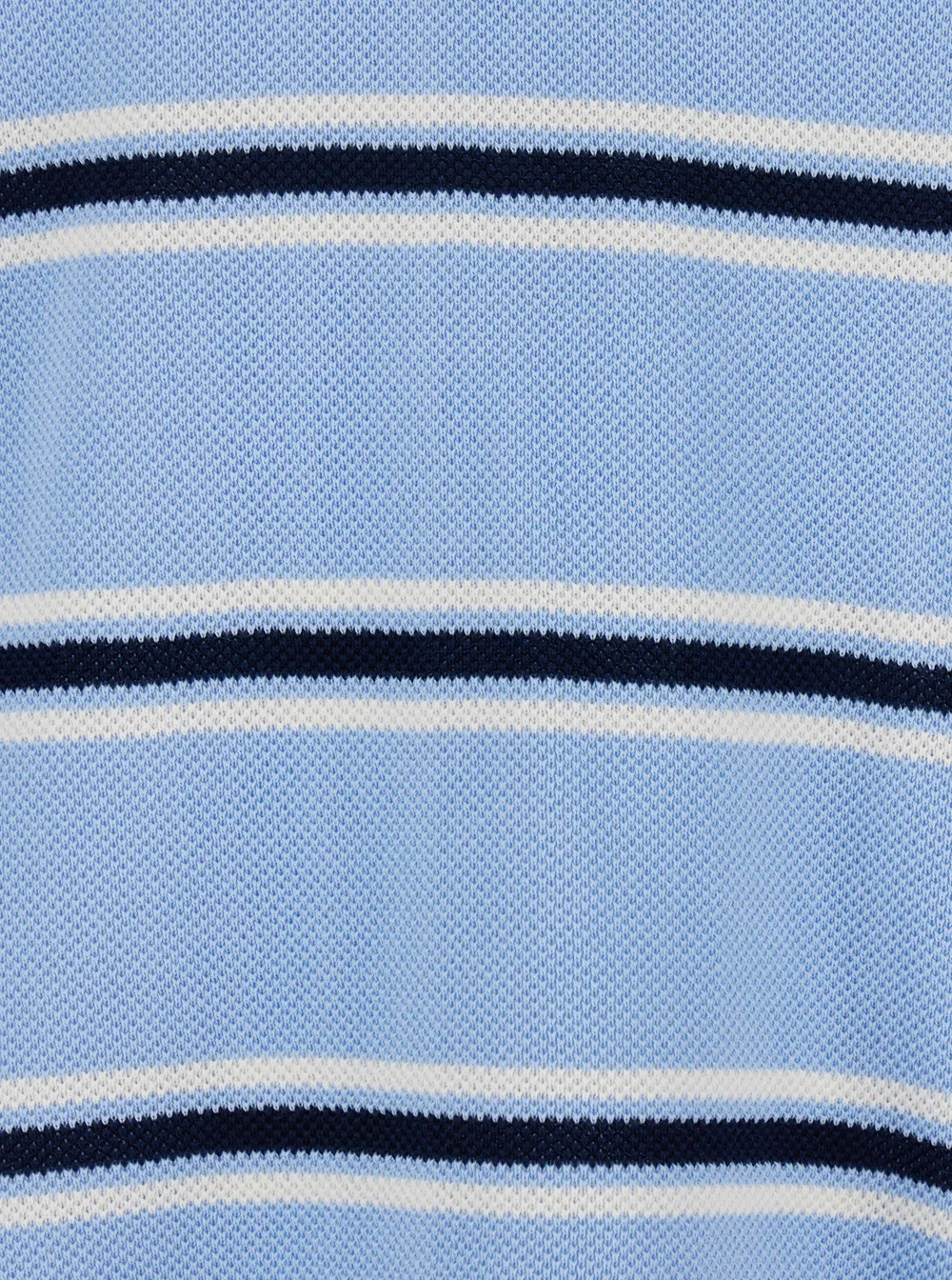 Dunst Striped Polo Shirt With Ribbed Edges