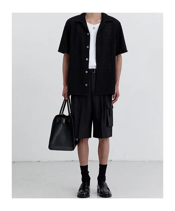 Dunst Belted Multipocket Bermuda Shorts