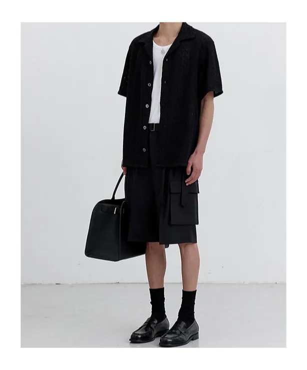 Dunst Belted Multipocket Bermuda Shorts