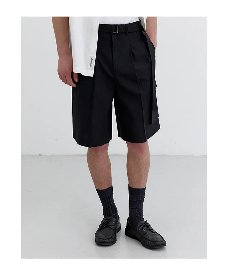 Dunst Belted Multipocket Bermuda Shorts