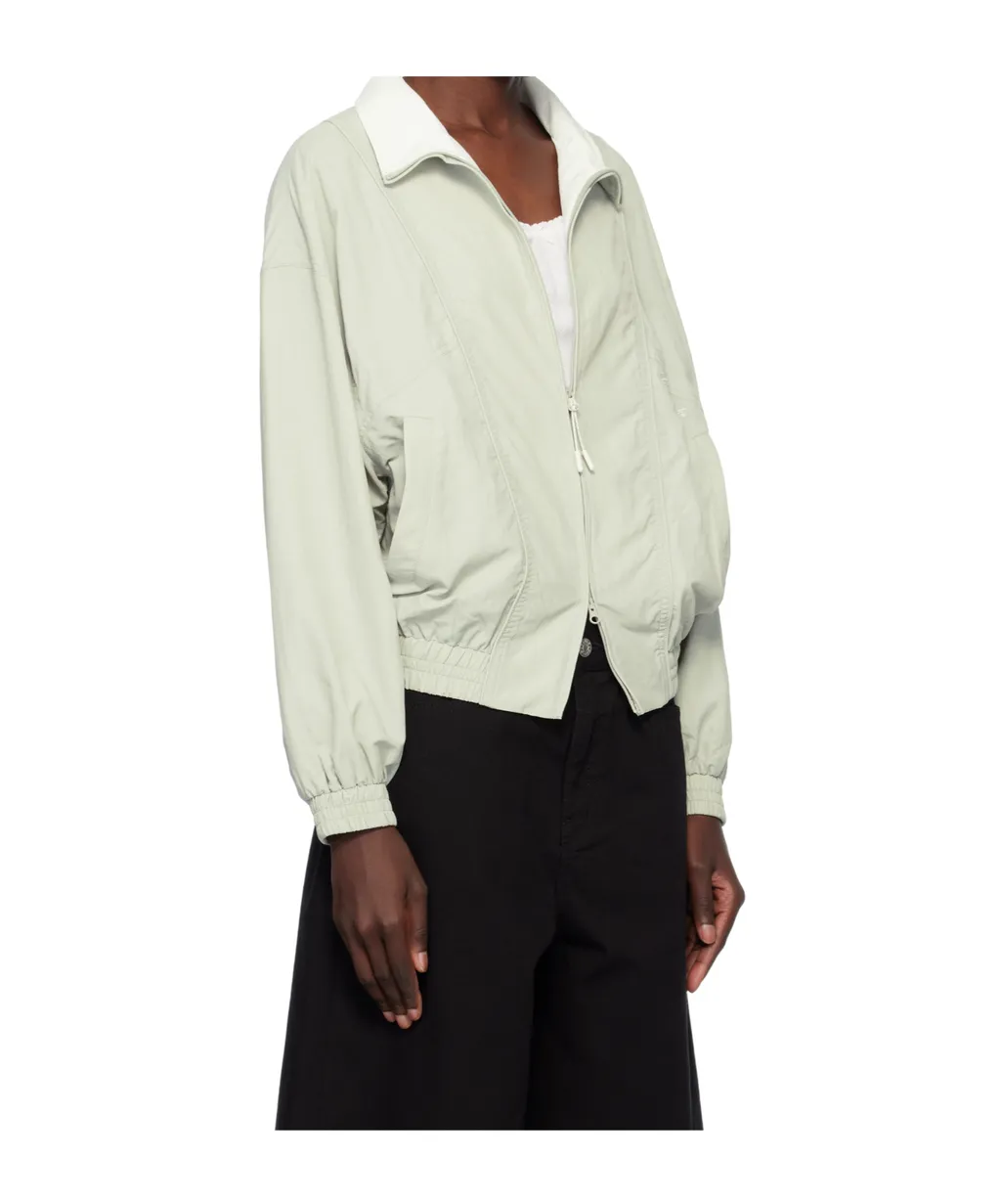 Khaki Blocking Wind Breaker Jacket