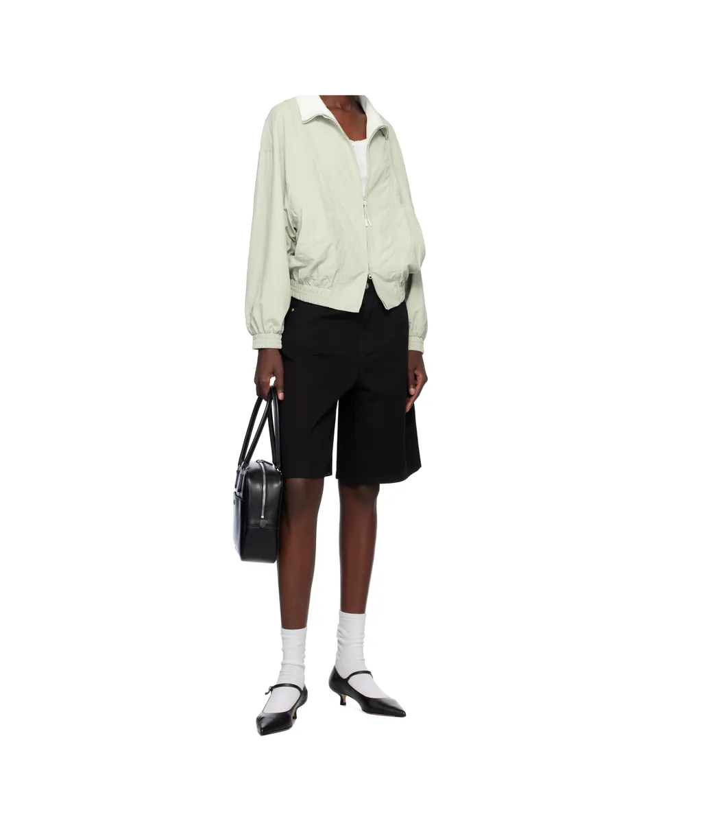 Khaki Blocking Wind Breaker Jacket