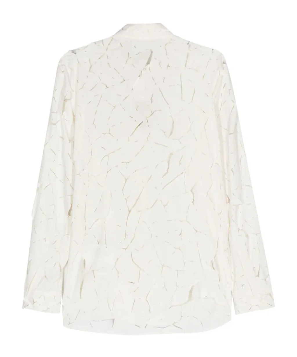 Cut-Out Detail Long-Sleeve Shirt