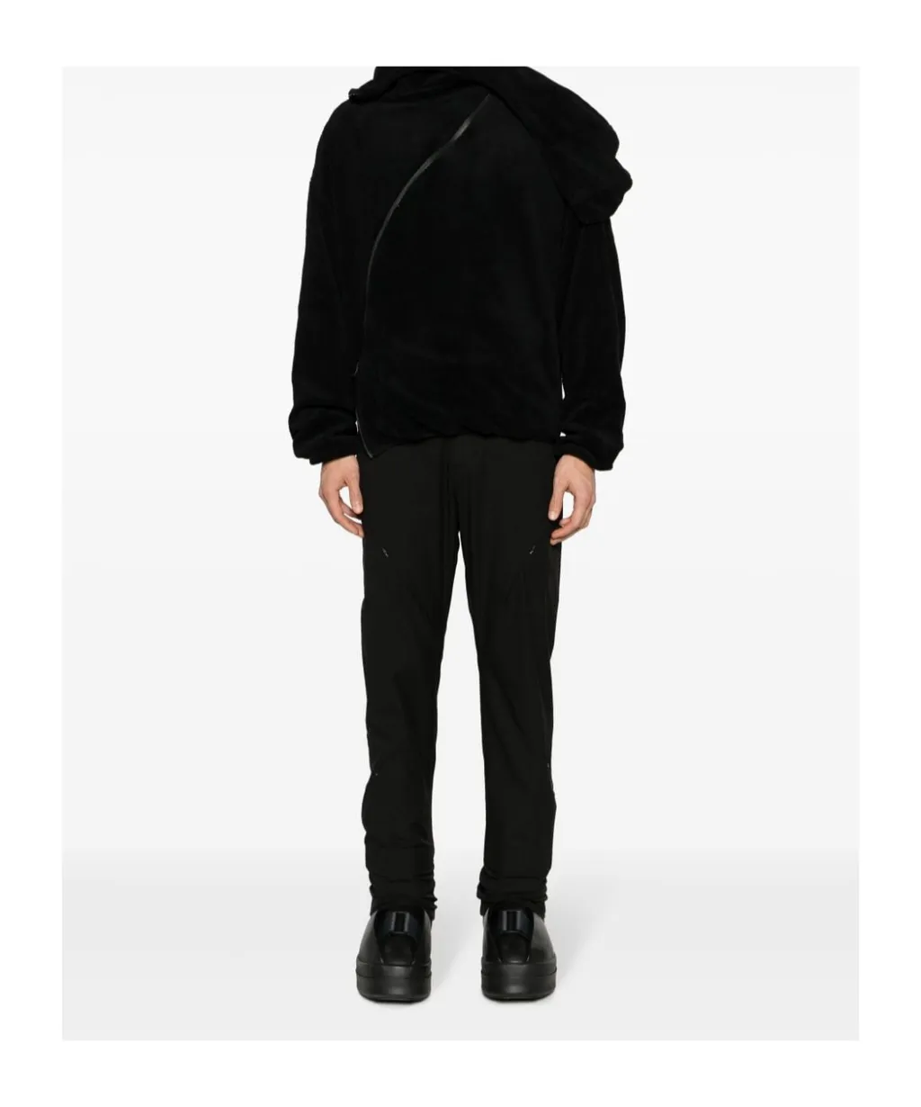 High-Waist Tapered-Leg Trousers