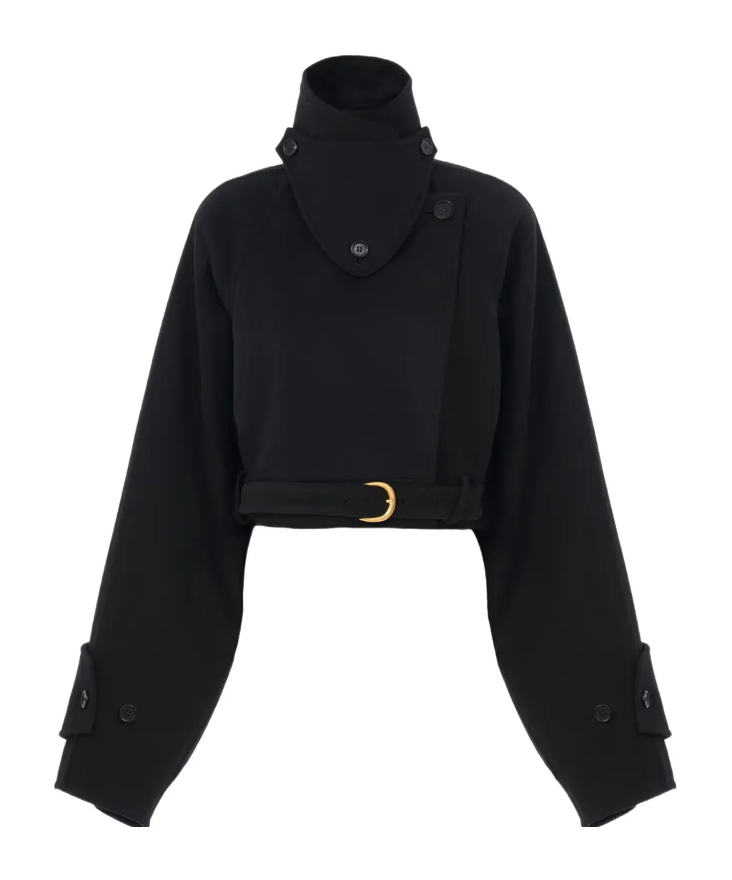 Chlo Double-Face Cropped Coat