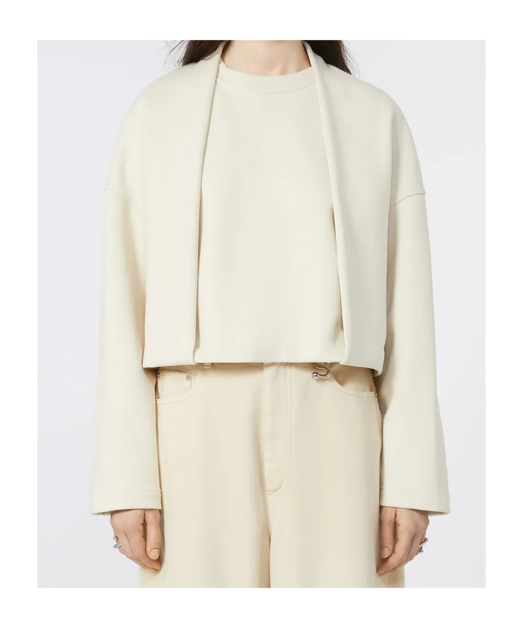 Soft Sweatshirt With Double-Layer Effect