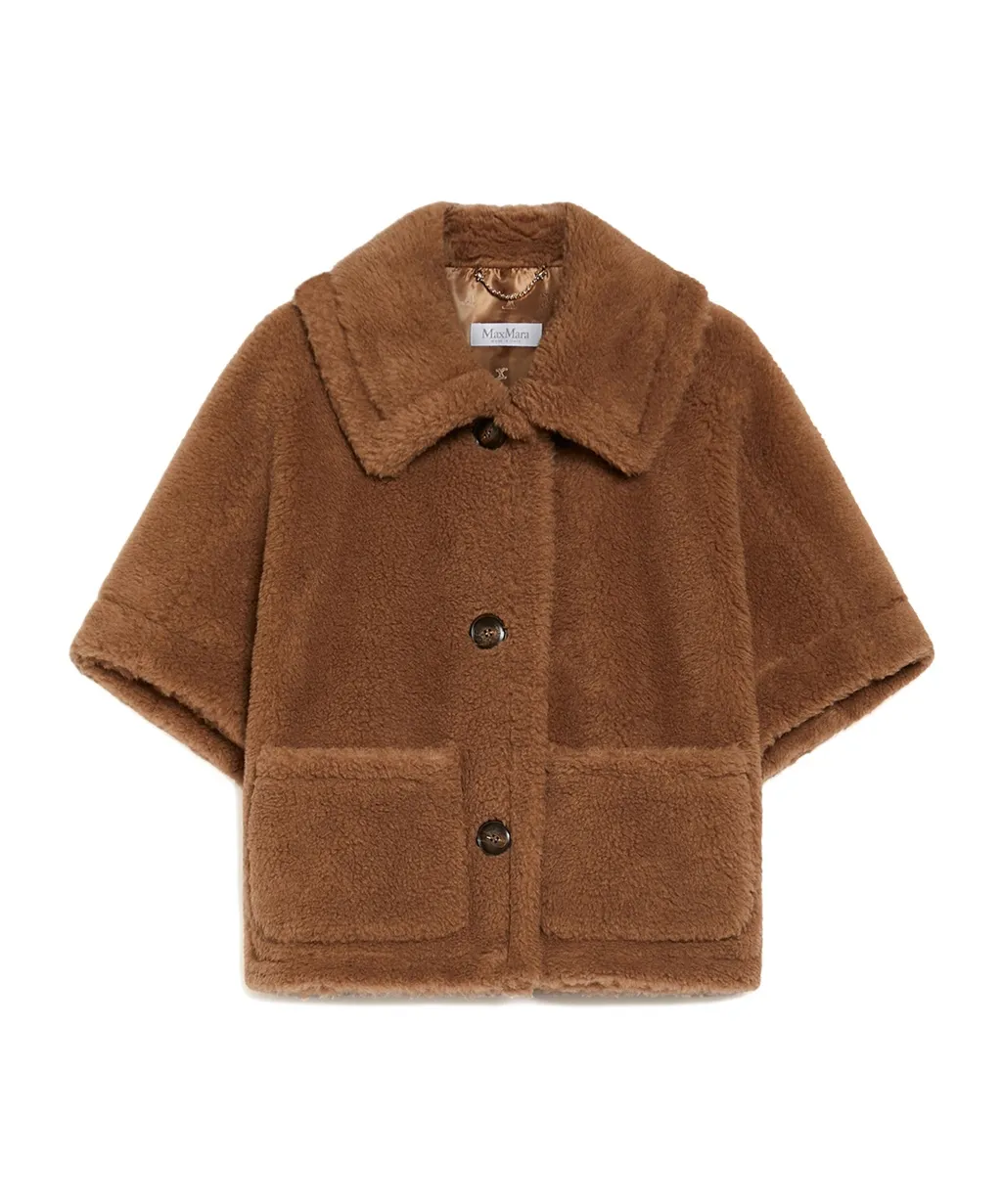 Max Mara Newterzo Button-Up Short-Sleeved Coat
