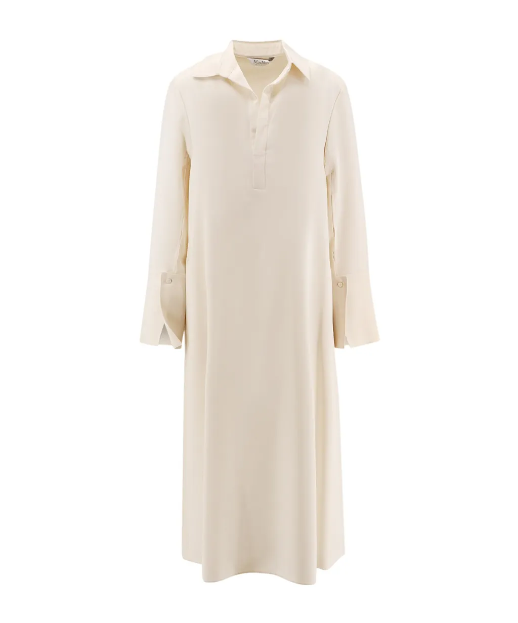 Max Mara Ossola Collared Long-Sleeve Dress