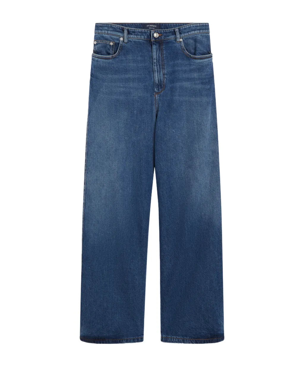 Sportmax Logo-Patch Wide-Leg Jeans