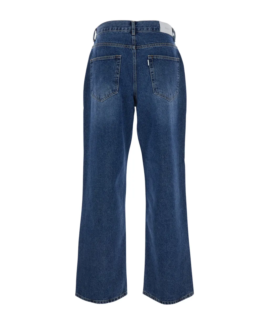 Dunst Five Pocket Jeans With Logo Patch