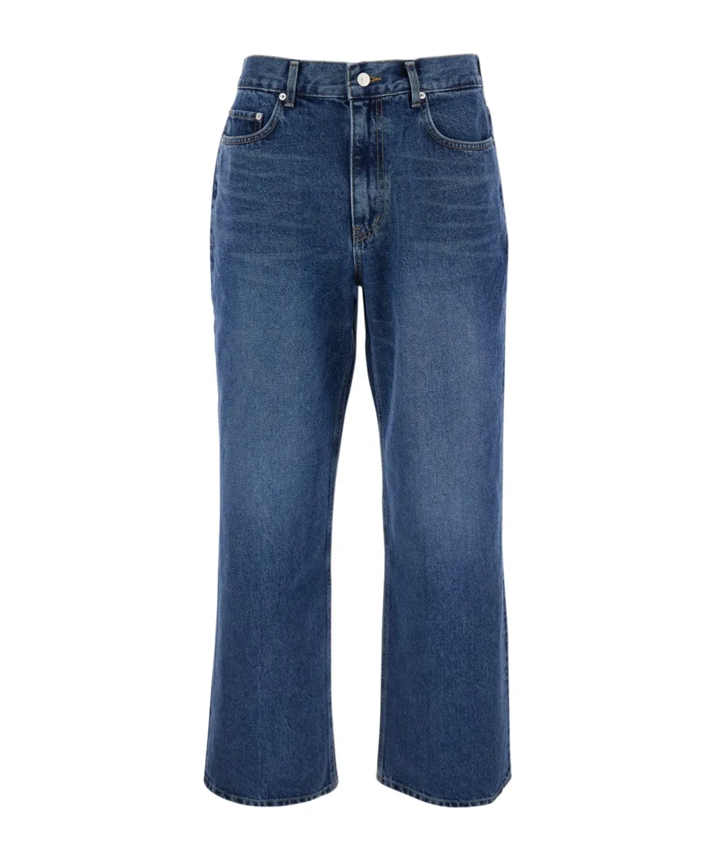 Dunst Five Pocket Jeans With Logo Patch