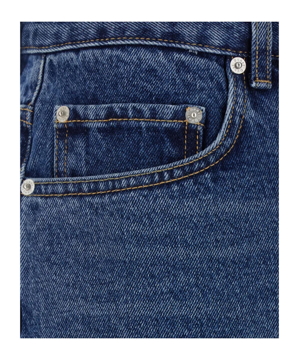 Dunst Five Pocket Jeans With Logo Patch