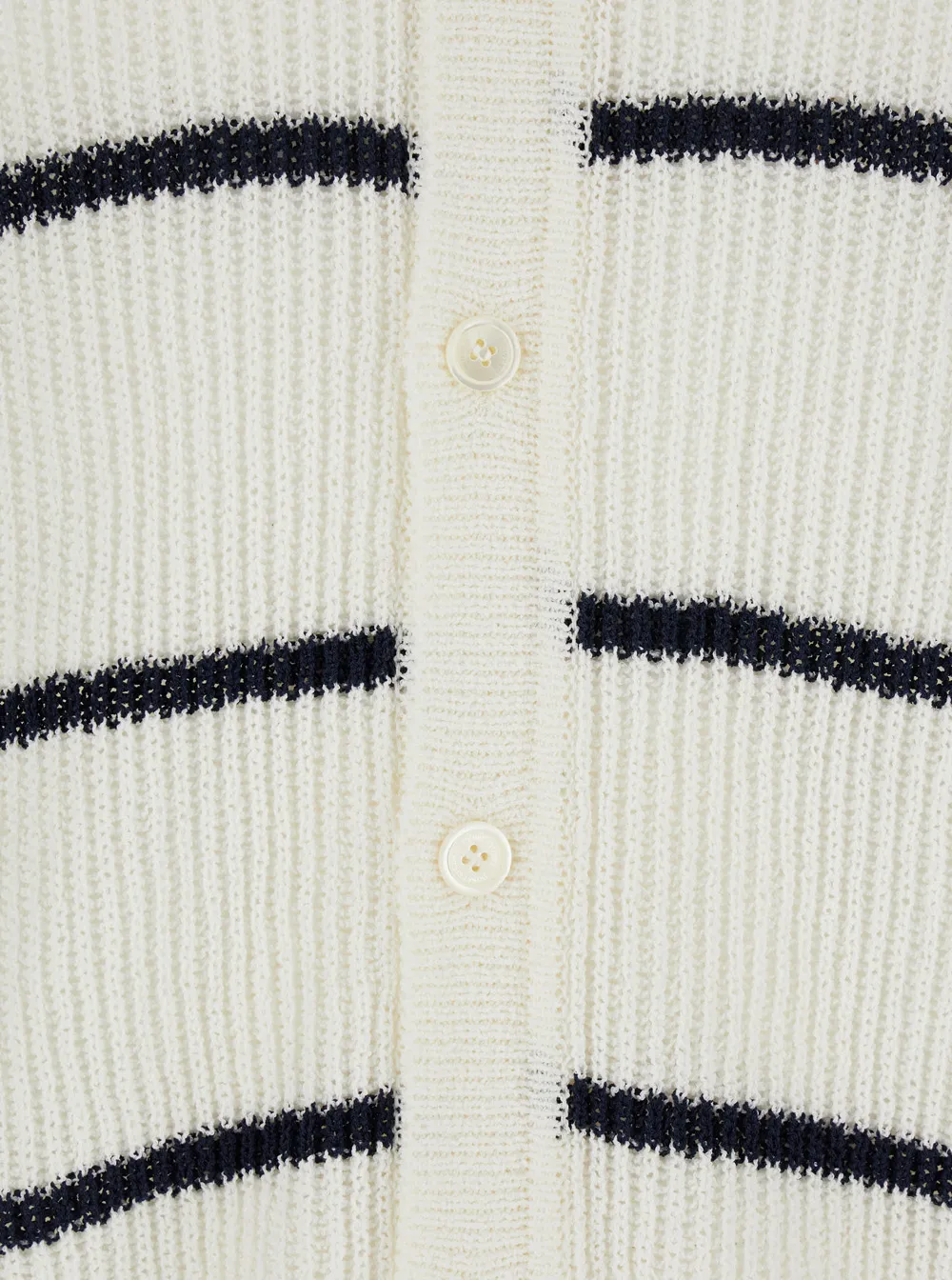 Dunst Striped Knitted Polo Shirt