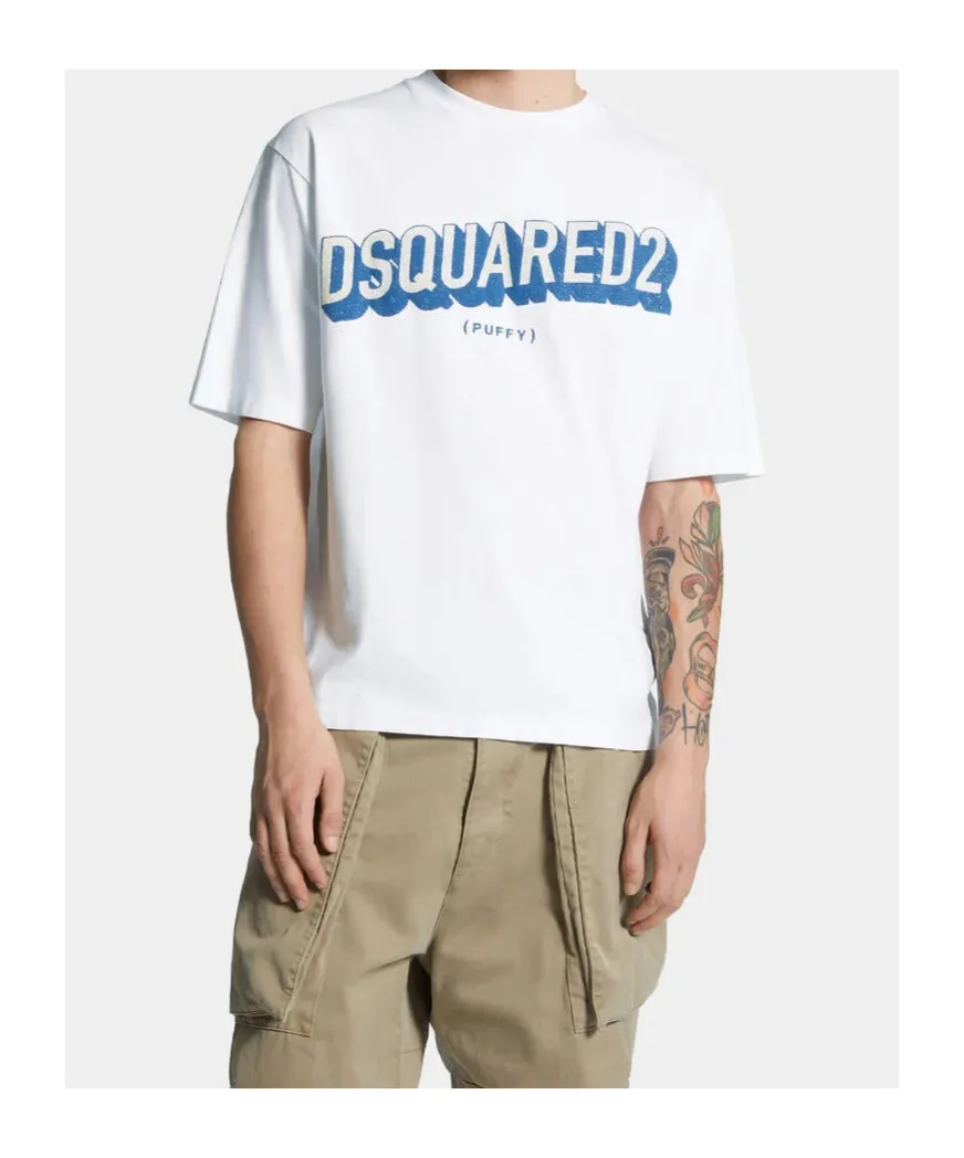 Dsquared2 Logo Printed Crewneck T-Shirt