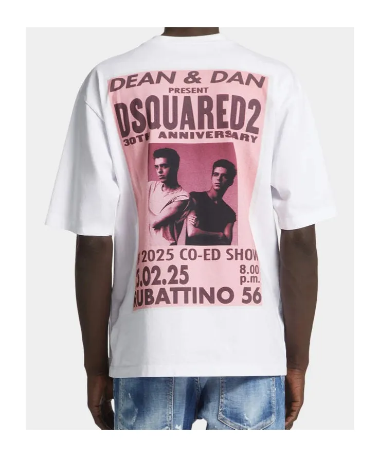 Dsquared2 Graphic Printed Crewneck T-Shirt
