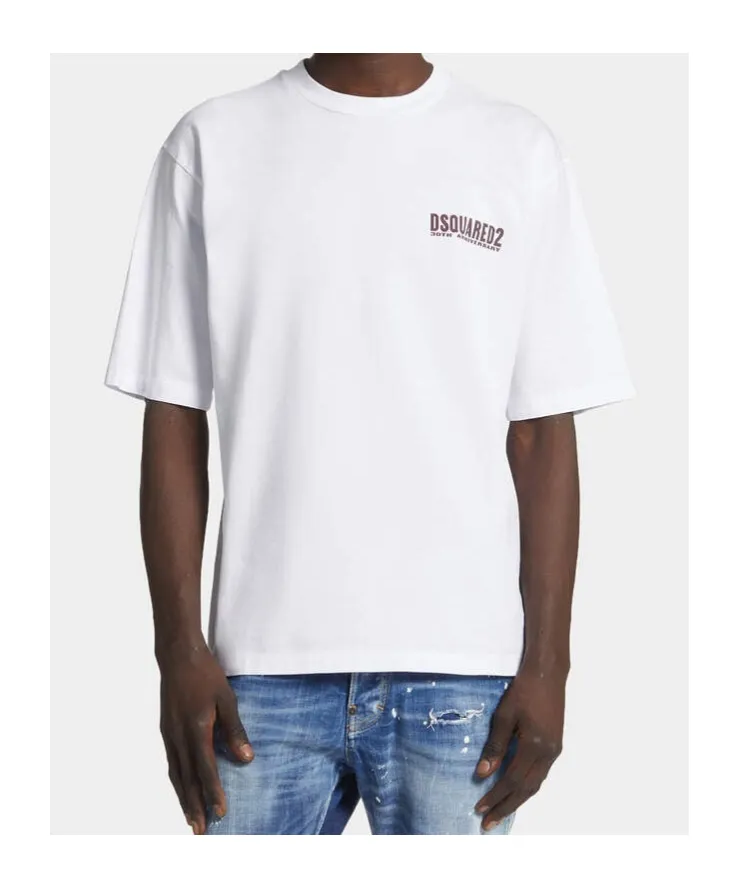 Dsquared2 Graphic Printed Crewneck T-Shirt