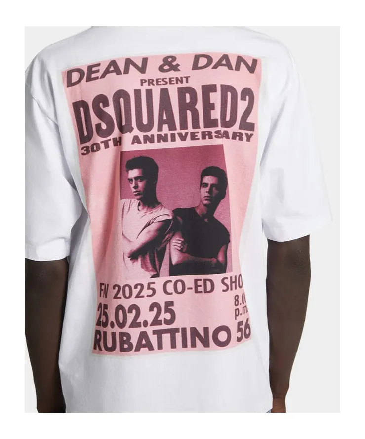 Dsquared2 Graphic Printed Crewneck T-Shirt