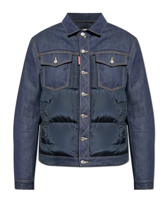 Dsquared2 Hybrid Puffer Denim Jacket