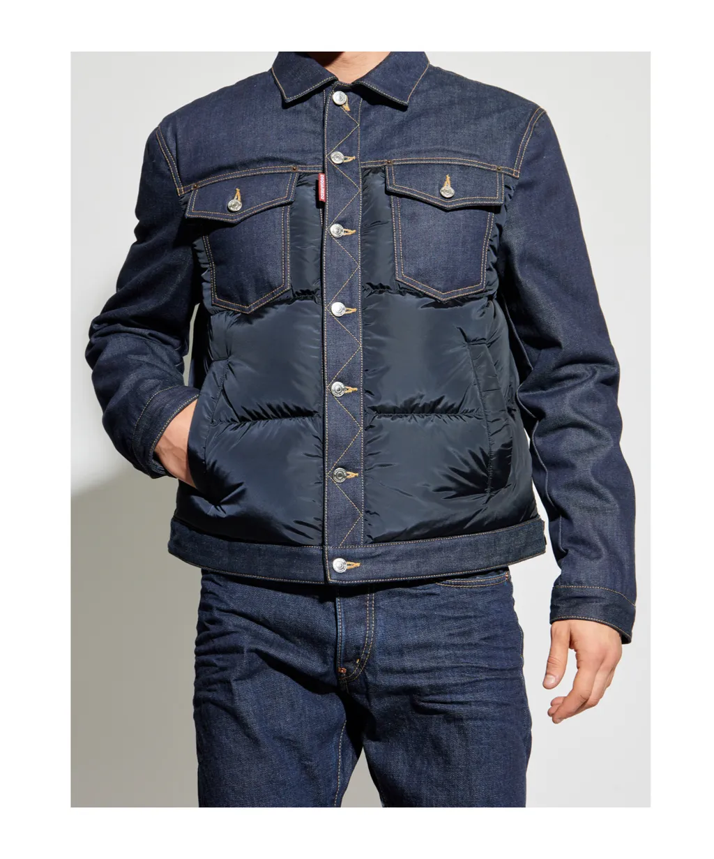 Dsquared2 Hybrid Puffer Denim Jacket