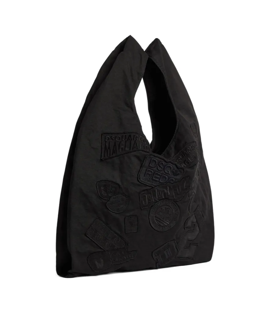 Dsquared2 Logo Patch Shopping Bag