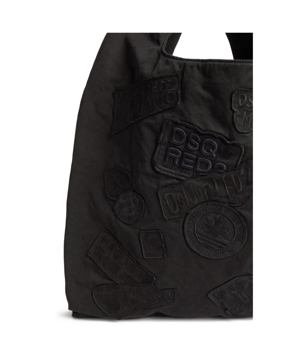 Dsquared2 Logo Patch Shopping Bag