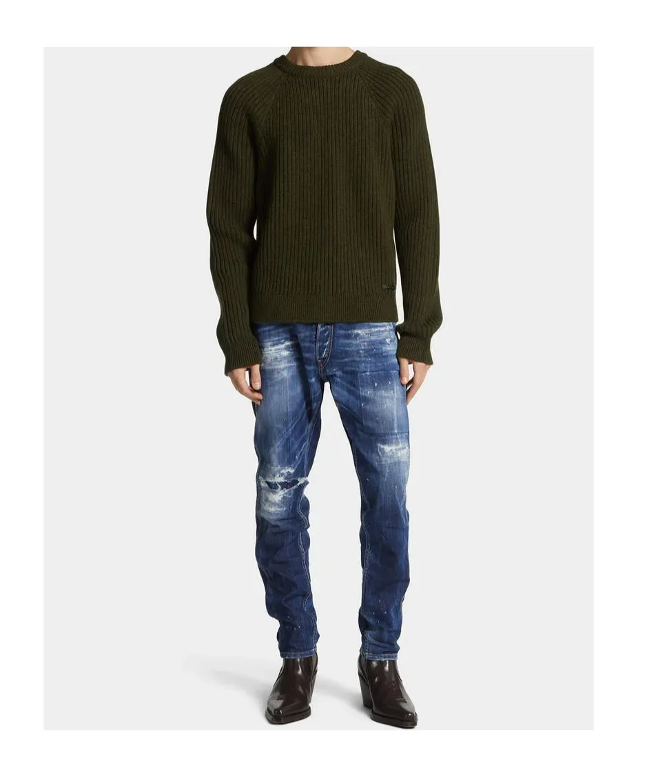 Dsquared2 Medium Ripped Cool Guy Mini Front Jeans