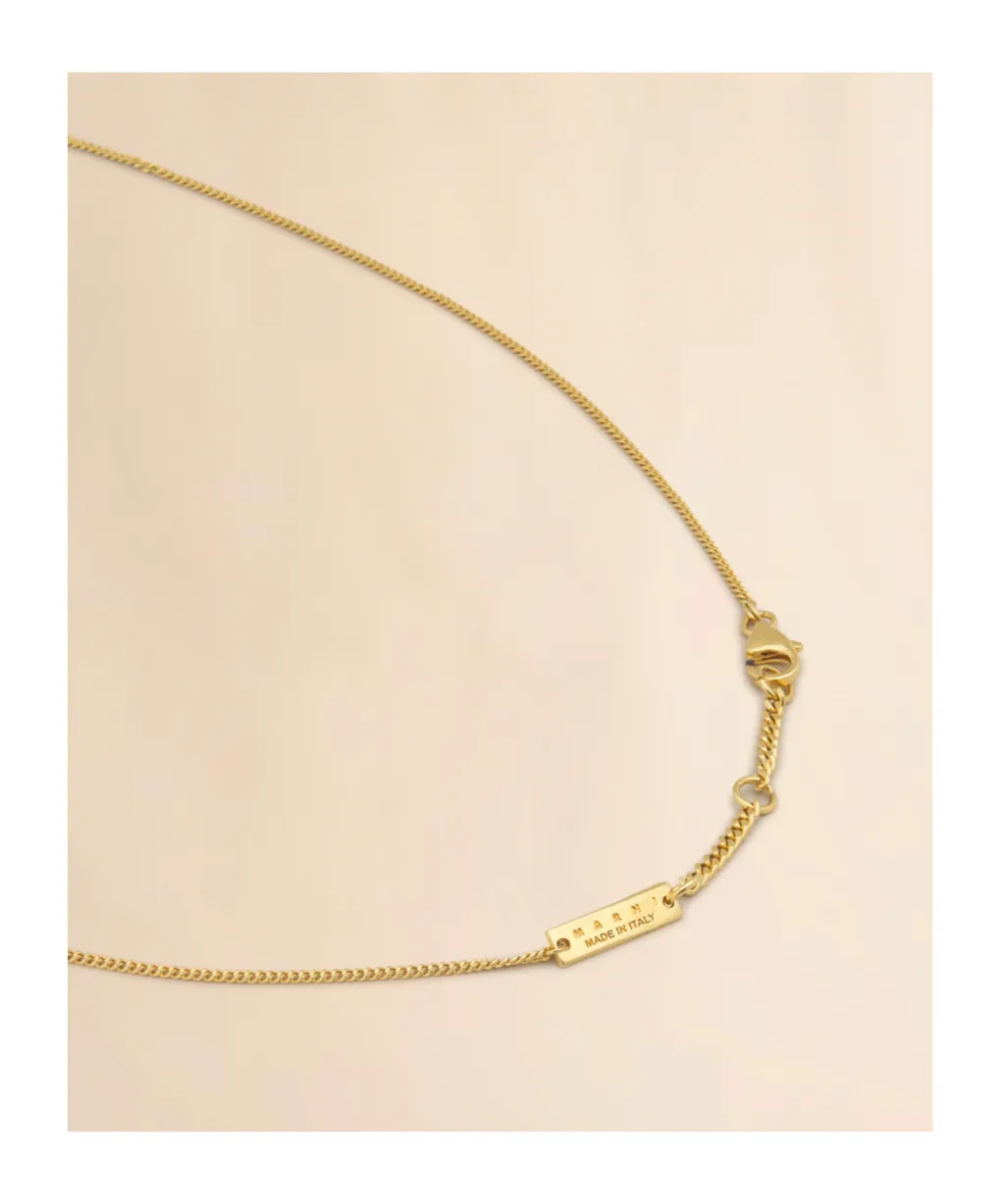 Marni Bow Embellished Necklace