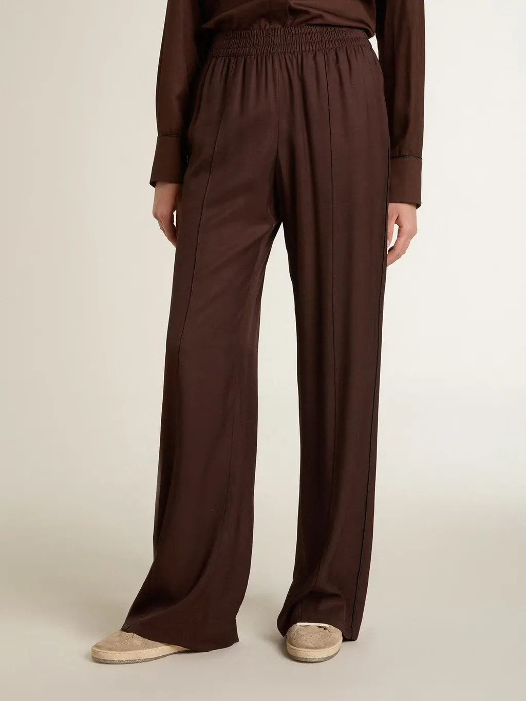 Elasticated-Waistband Track Pants