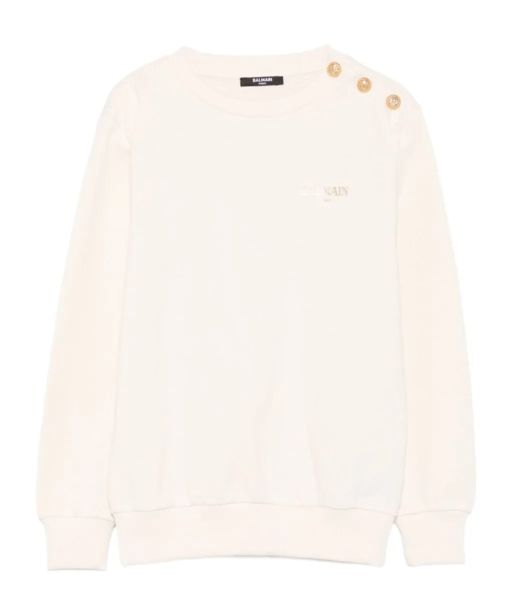 Balmain Kids Long-Sleeved Crewneck Sweatshirt
