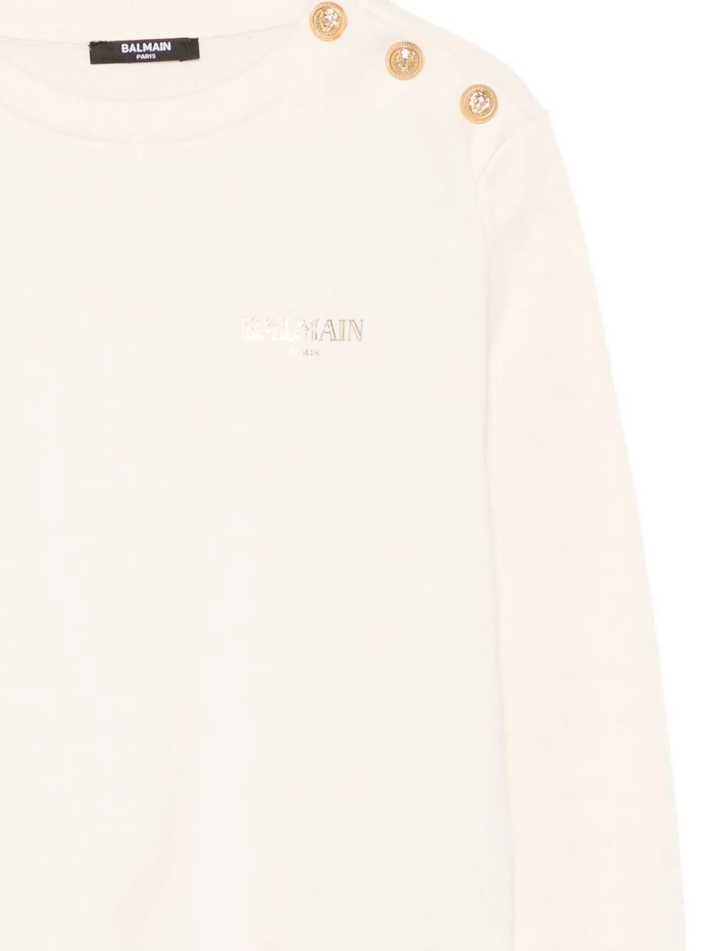 Balmain Kids Long-Sleeved Crewneck Sweatshirt