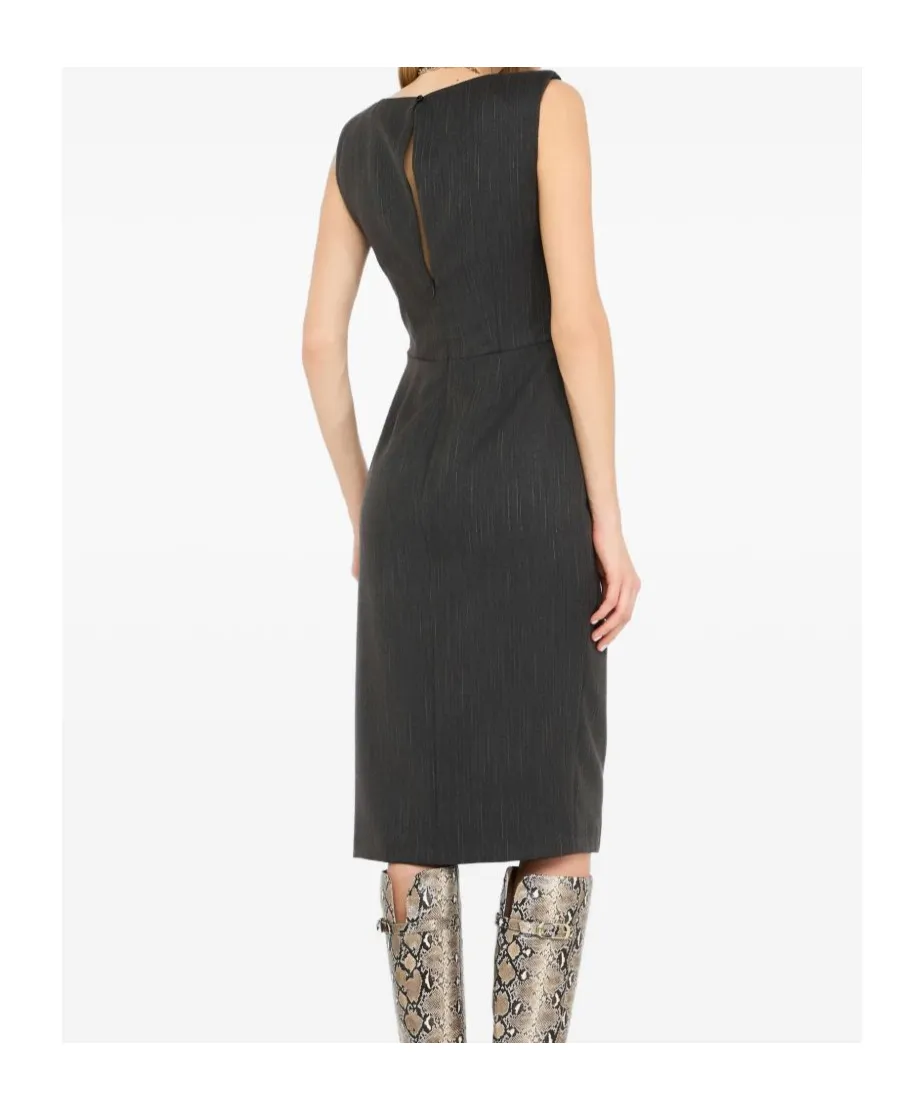 Liu Jo Lace Pinstripe Dress
