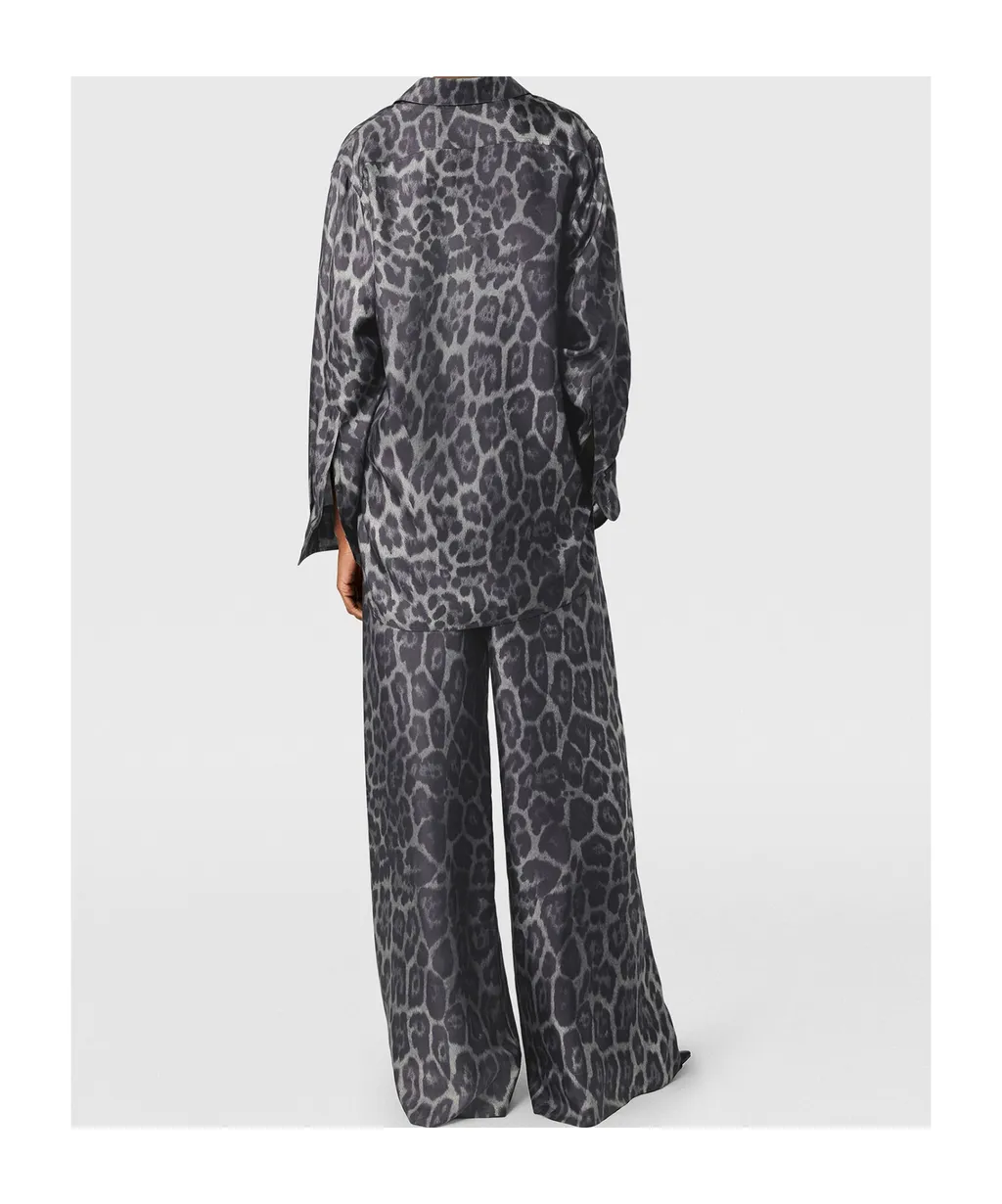Stella Mccartney Leopard Printed Long Sleeved Shirt