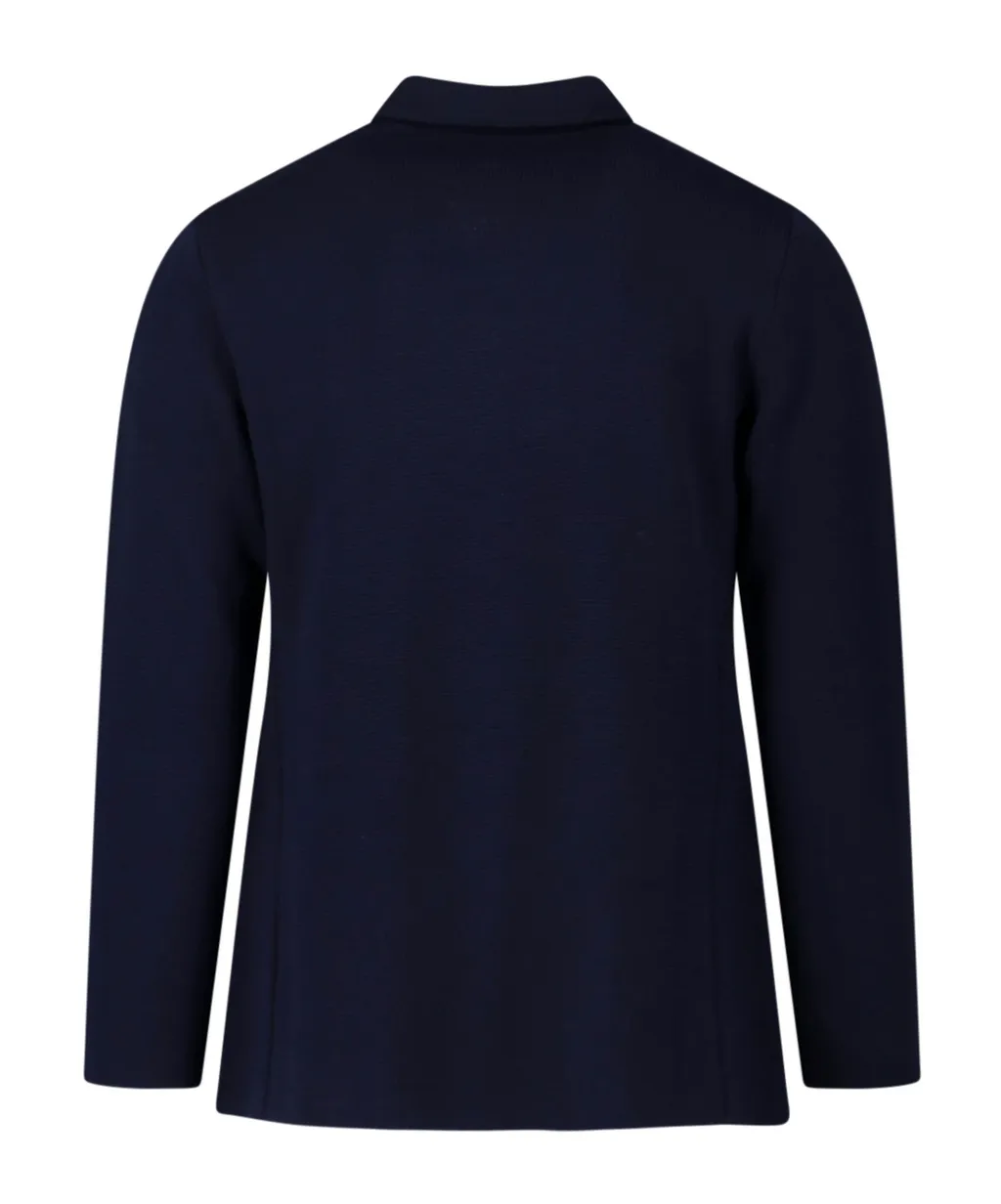 Double-Breasted Six-Button Blazer