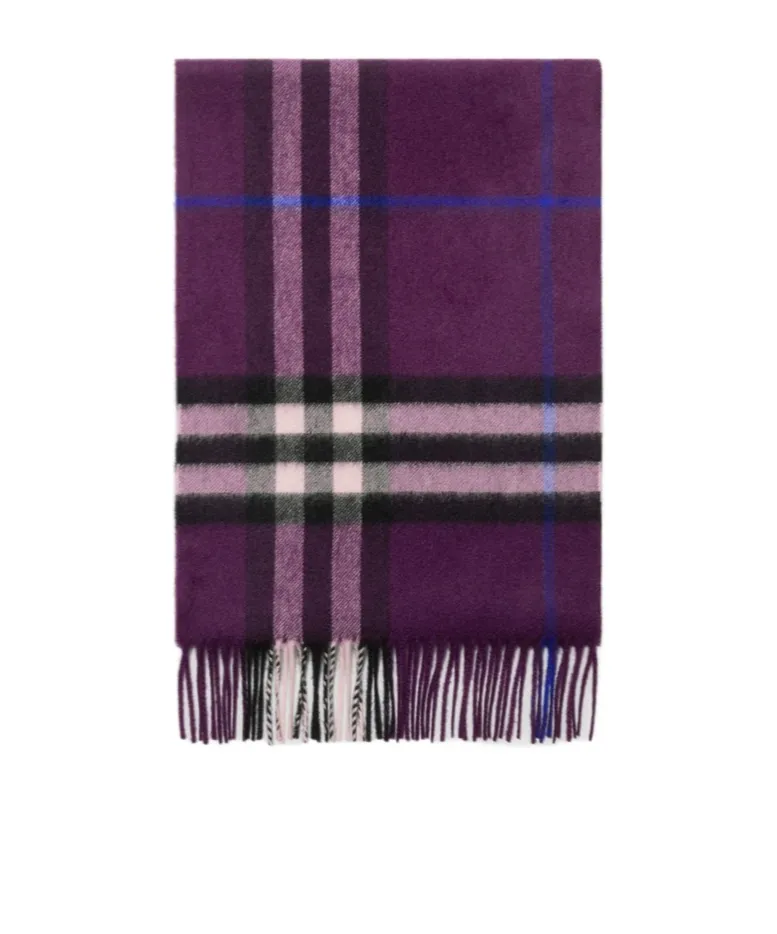 Check Cashmere Scarf