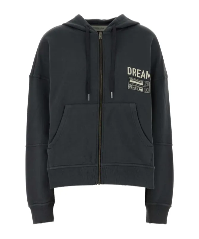 Golden Goose Deluxe Brand Zip-Up Drawstring Hoodie
