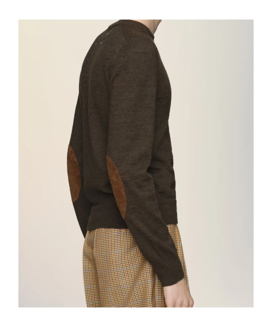 Elbow Patch Wool Sweater