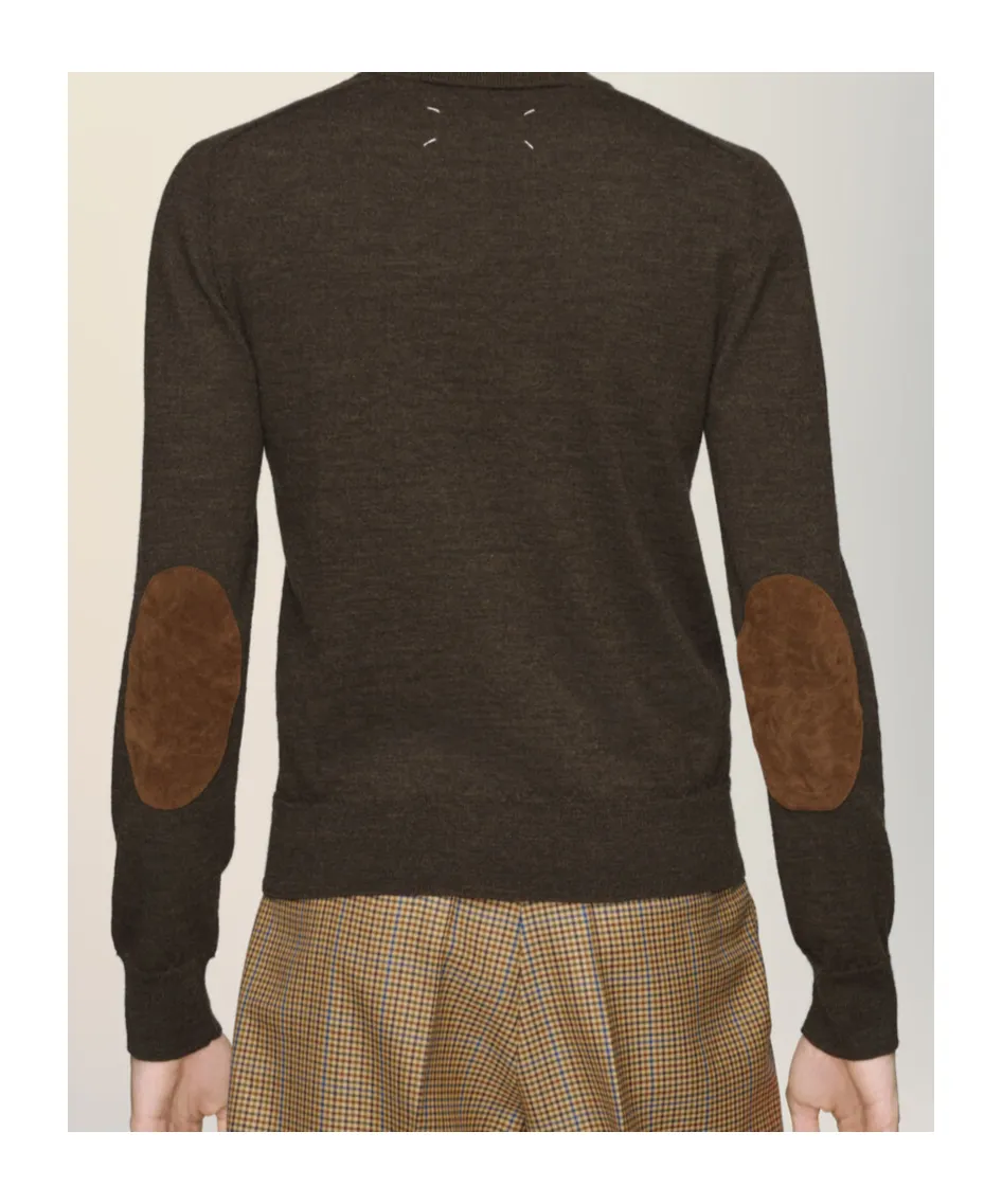 Elbow Patch Wool Sweater