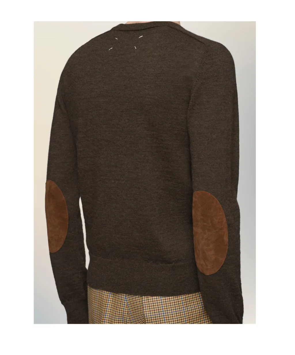Elbow Patch Wool Sweater