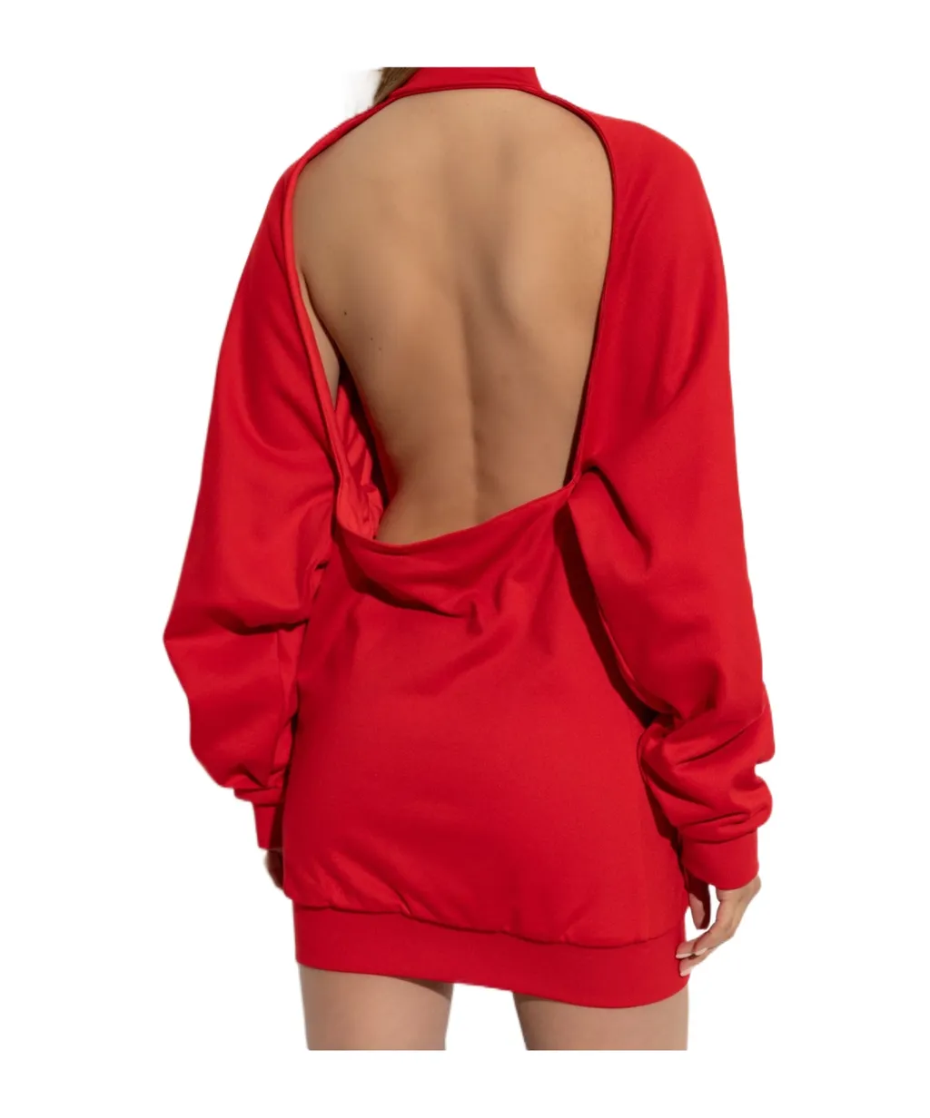 Back Cut-Out Tracksuit Dress