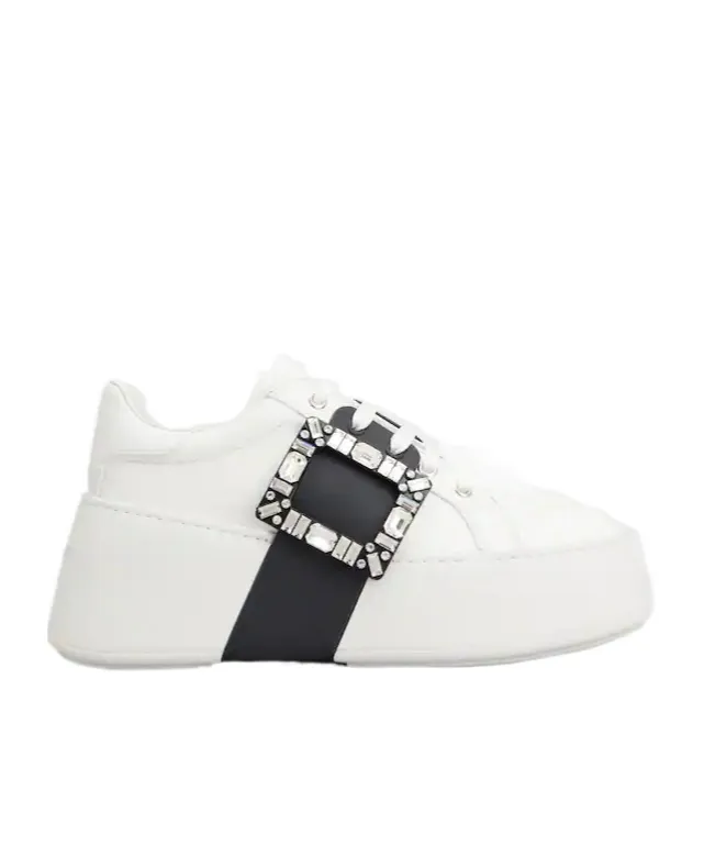 Roger Vivier Viv' Skate Embellished Sneakers