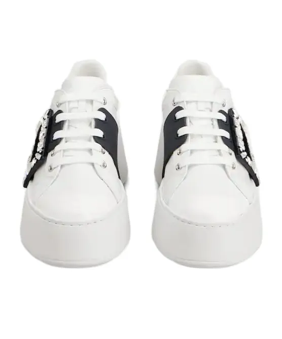 Roger Vivier Viv' Skate Embellished Sneakers