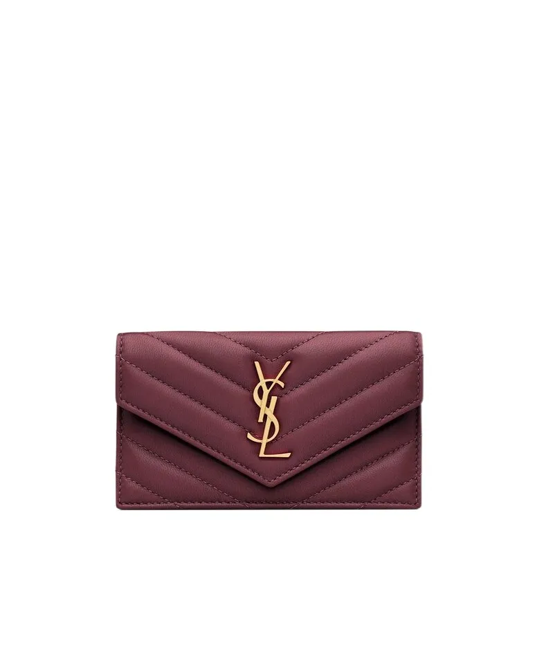 Saint Laurent Cassandre Matelassé Card Case