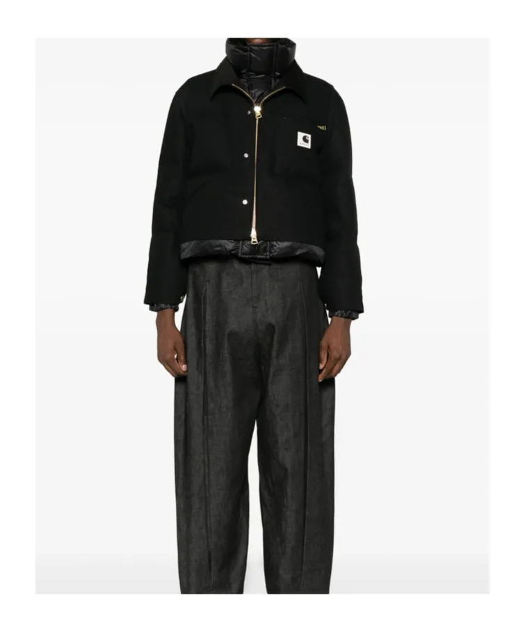 Sacai X Carhartt Wip Logo Patch Puffer Jacket