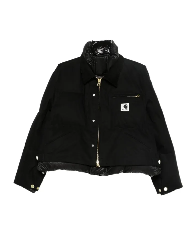 Sacai X Carhartt Wip Logo Patch Puffer Jacket